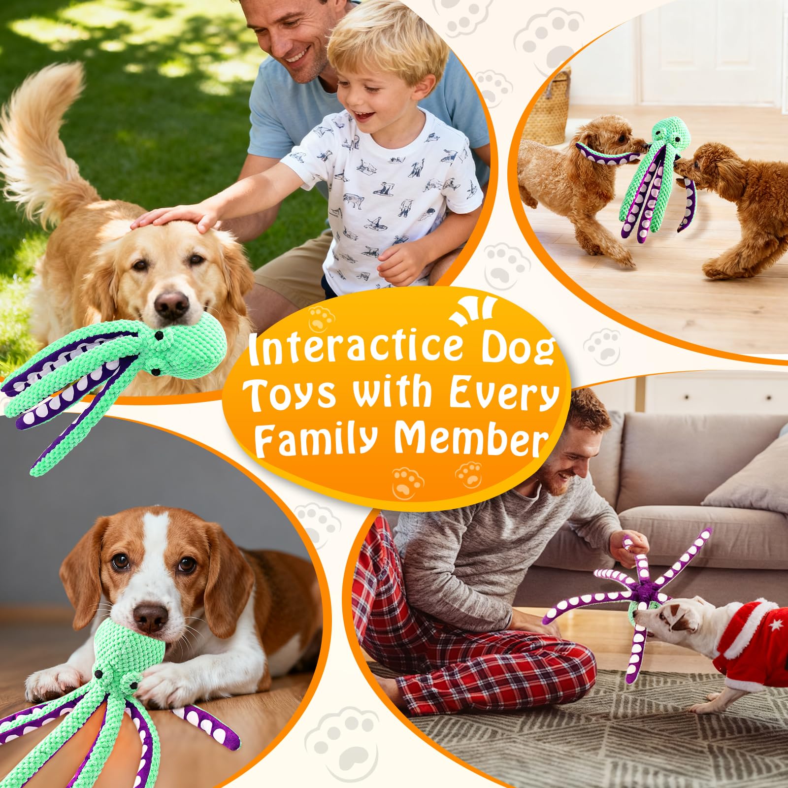 لعبة كلب على شكل أخطبوط مصنوعة - مراجعة Indestructible Dog Chew Toy وسعره