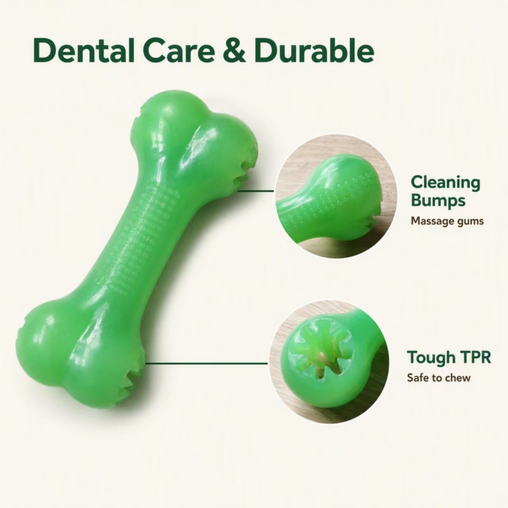لعبة عظمة للكلاب مصنوعة من ماد - مراجعة Teeth Cleaning Dog Chew Bone وسعره