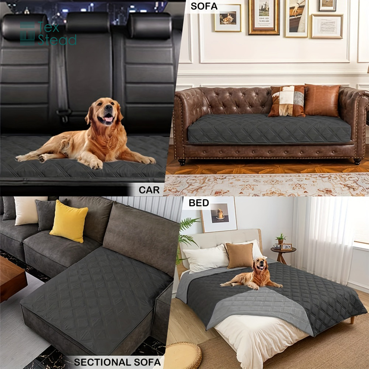 غطاء سرير للكلاب قابل للعكس وم - مراجعة Pet Beds وسعره