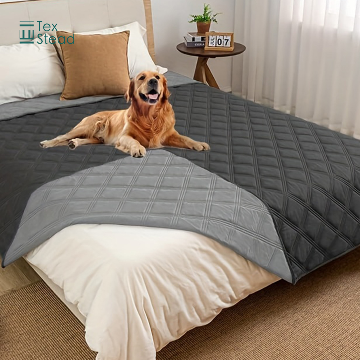 غطاء سرير للكلاب قابل للعكس وم - مراجعة Pet Beds وسعره